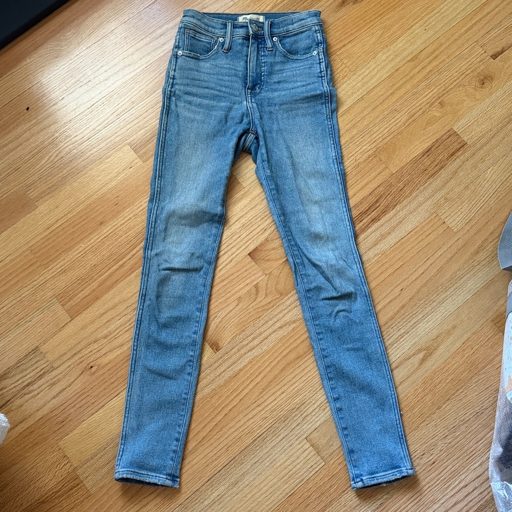 Madewell Light Blue high waisted skinny Denim Jeans 23